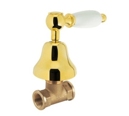QUEEN Rubinetto arresto incasso 1/2" finitura bronzato