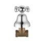 MAREA Rubinetto arresto incasso 1/2" finitura ottone lucido