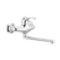 ROYAL Monocomando lavello a muro finitura dark bronze